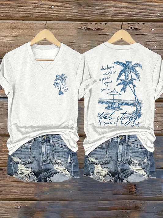 Women's Let It Go Print T-shirt