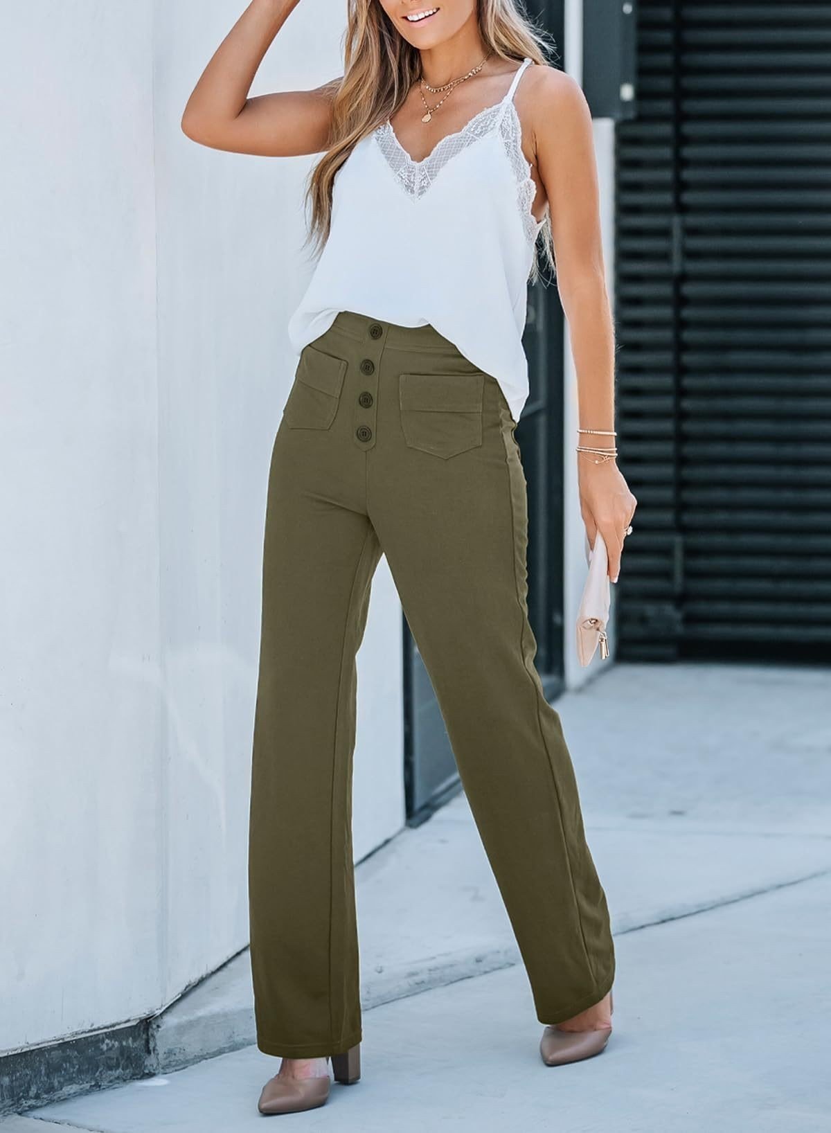 🔥Hot Sale 8000+💷Fan Favorite🔥Women's Casual High Waist Stretch Trousers