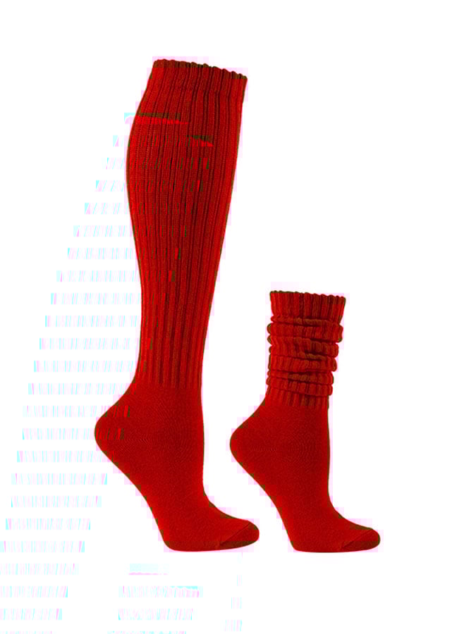 Solid Color Knitted Bubble Socks