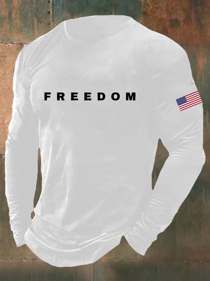 Men'S Casual Letter Print T-Shirt