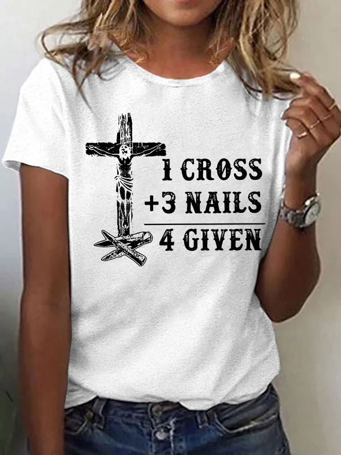 Women'S Casual Faith Short Sleeve T-Shirt