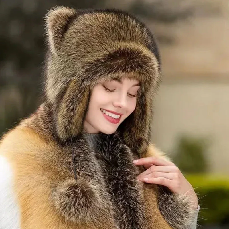 🔥BUY 2 FREE SHIPPING🔥 Handmade Imitation Raccoon Fur Hat
