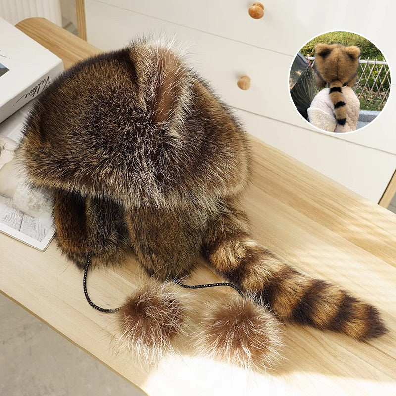 🔥BUY 2 FREE SHIPPING🔥 Handmade Imitation Raccoon Fur Hat