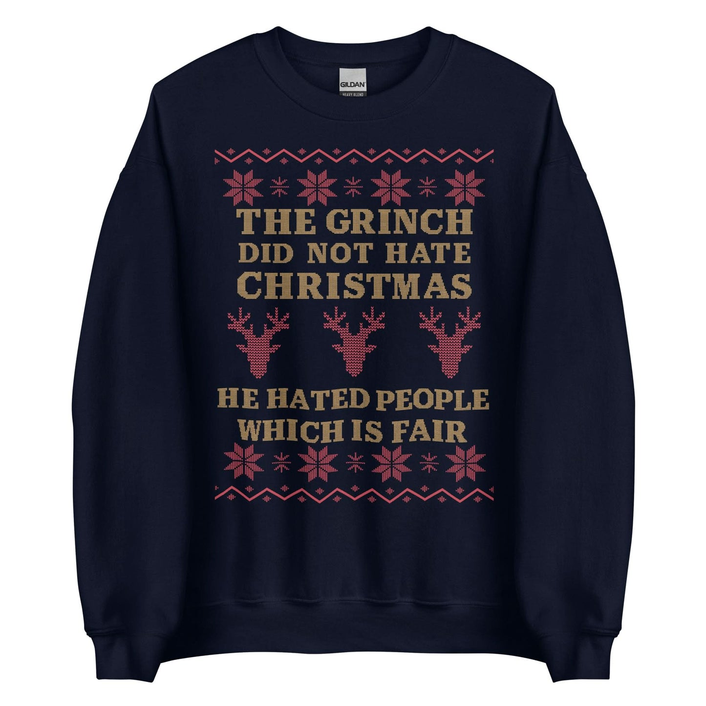 The Grinch Did Not Hate Christmas Crewneck